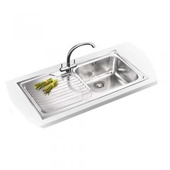Franke Galassia GAX 611 One-Bowl Left-Hand Drainer Inset Kitchen Sink