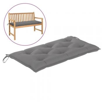 Cuscino Oxford per Panca Grigio 100x50x7 cm