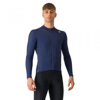Maglia Castelli Espresso Thermal Manica Lunga Blu Navy