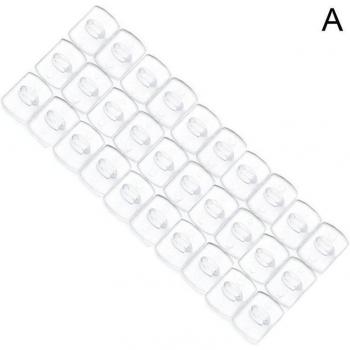 Transparent Adhesive Wall Hook Set