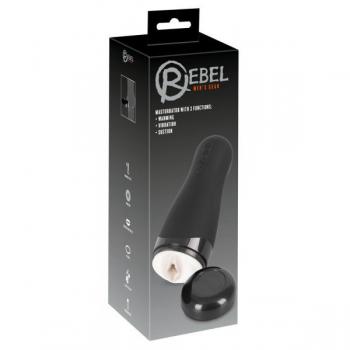 3-in-1 Masturbator mit Vibration, Saug