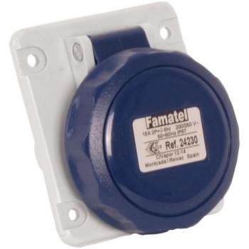 Base empotrada inclinada 10° 2P+T 16A 230V IP67 Famatel