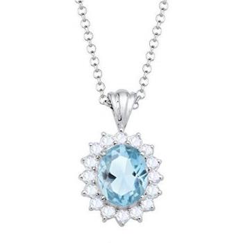 Elli Silberkette »Halskette Topas Edelsteine 925 Sterling Silber«