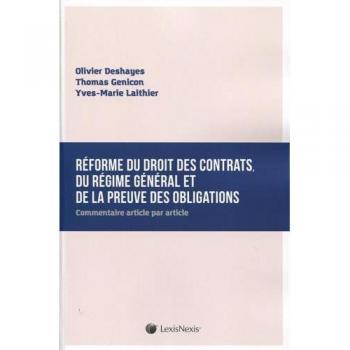 La réforme du droit des contrats et des obligations