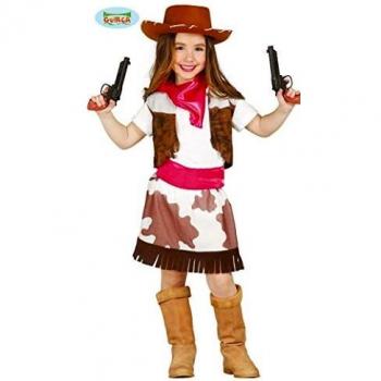 Cowprint Cowgirl Fancy Dress for Ages 5-6