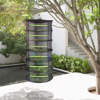 Foldable Herb Drying Rack with Zipper