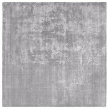 BELIANI Modern Handmade Light Grey Living Room Home Office Area Rug 200 x 200 cm Gesi II