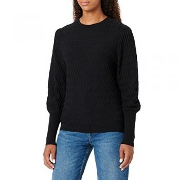 Maglione Faye con Maniche a Palloncino e Collo Rotondo