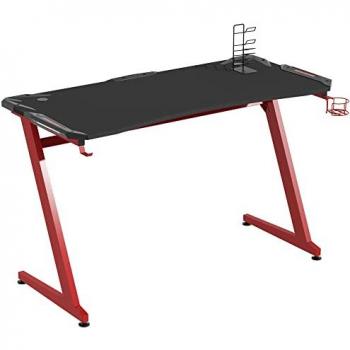 Gaming Desk with Gamepad Holder Cup Holder Headphone Hook Home Office