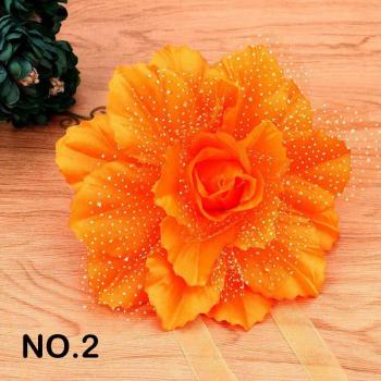 Sangle à clipser pour rideaux, fleur de pivoine, 1 pièce, 6A0941
