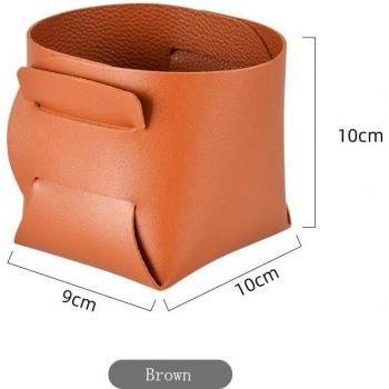 Boîte de rangement en cuir pour chambre à coucher