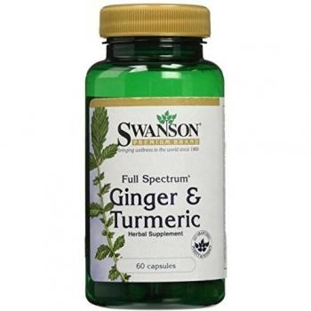 Swanson Ginger & Turmeric Power 60 Capsules