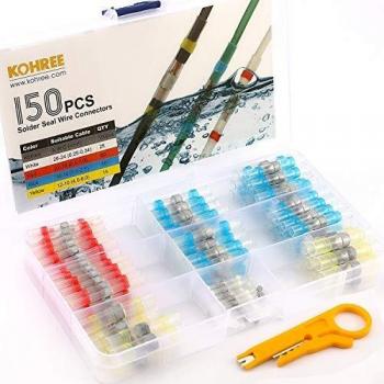 Kohree Insulated Butt Splice Connectors – 150 Count