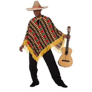 Faschings‑Poncho “Sierra” – buntes Metamorph‑Kostüm