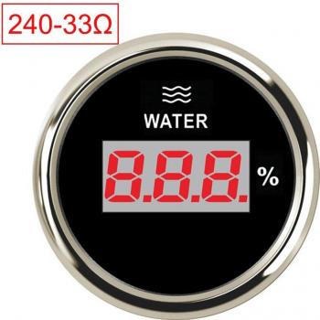 52mm Wasserstandsanzeiger für Boote und Autos Digital 2 Zoll mit 0-190 Ohm 240-33 Ohm 12V 24V