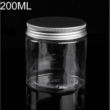 60ML Cosmetic Travel Empty Bottle Jar Round Aluminum Cover Lid Plastic Lip Balm Make-up Bottling Box