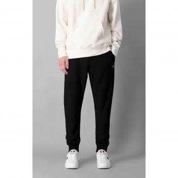 Pantalon de Survêtement à Chevilles Côtelées Noir Reverse Weave