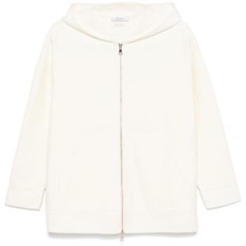 Max Mara Beige Cashmere Blend Hoodie