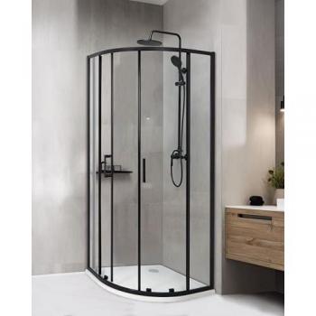 Cabina de ducha semicircular Jukatan 80 x 80 x 185 cm