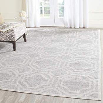 Tapis Polypropylène Safavieh AMHERST – Gris Ivoire, 91×152 cm