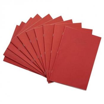 Rhino A4 5mm Square Red Journal – 80 Pages, Pack of 50 (VEX668-2215-)
