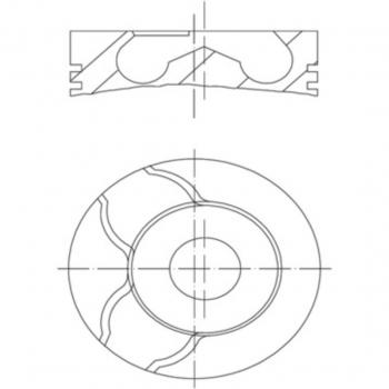 MAHLE Piston Assembly 021 PI 00122 000