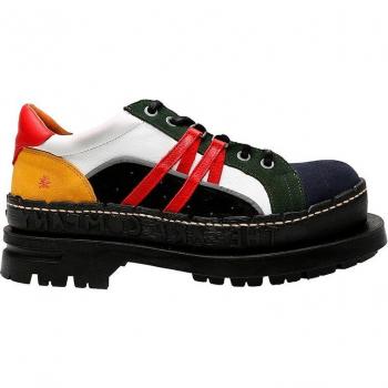 Piel Urbana 0200S: Cordones y plantilla removible en Bosque-Marino