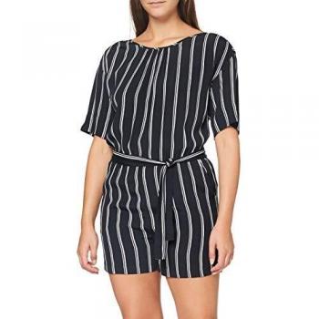 Sparkz Copenhagen Damen Tula-Stripe Kombi-Kleidung – Schwarzer Playsuit – XS