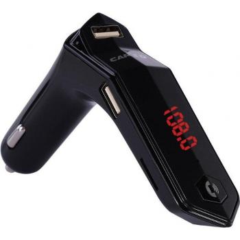 Car Bluetooth 5.0 & FM Transmitter con 2 Puertos USB y Lectura U‑Disco