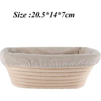 Banneton aus Weide-Rattan, natürliche Form