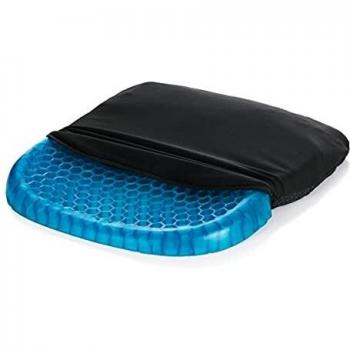 Schlaffes Sitzkissen mit Wabenstruktur und waschbarem Bezug – 39 × 33 × 3,5 cm