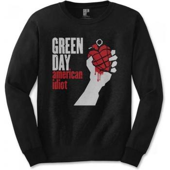 Schwarzes Adult Sweatshirt mit Green Day Logo