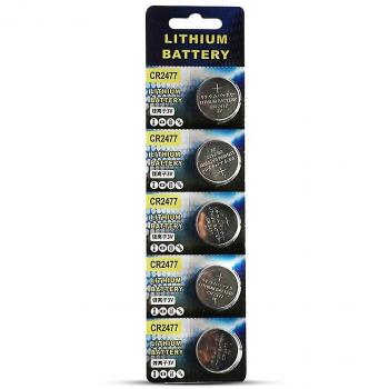 Set de 5 Baterías de Litio Cr2477 para Reloj y Control Remoto