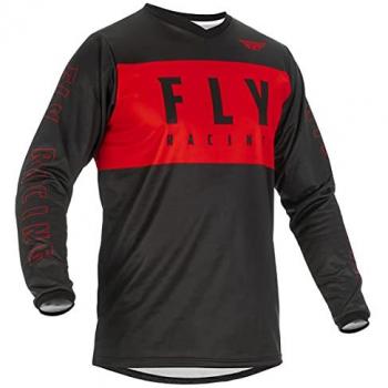 Fly Racing F‑16 t-shirt de motocross junior noir rouge XL