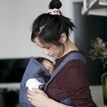 BABYBJÖRN Babytrage Mini Indigoblau Cotton