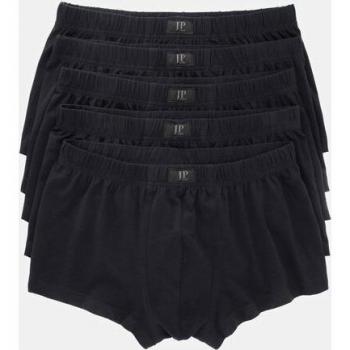 5 Pack of Plus Size Men's Black Cotton Boxers, Size 8, JP1880