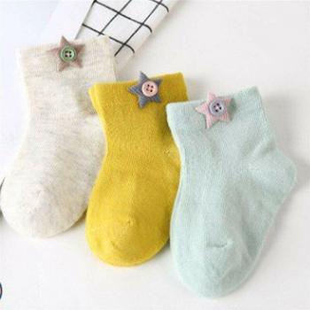 Calcetines unisex de algodón para bebés 0-3 años