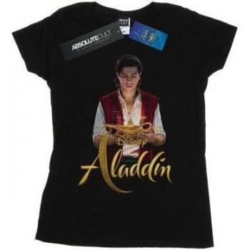 Aladdín Estilo Premium: Camiseta Femenina XL+ en Algodón – Disney