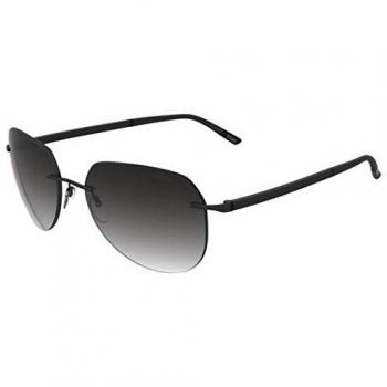 Silhouette Black Dark Grey Sunglasses SUN C-2 Unisex One Size