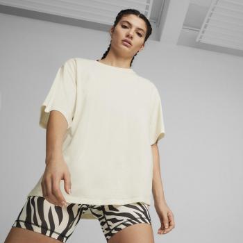 Camiseta Puma Animal Remix Boyfriend Mujer Blanco Manga Corta