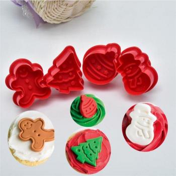 Set de moules à biscuits en forme de bonhomme de neige