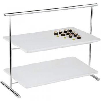 Chrome Finish Melamine Stand – 27 cm