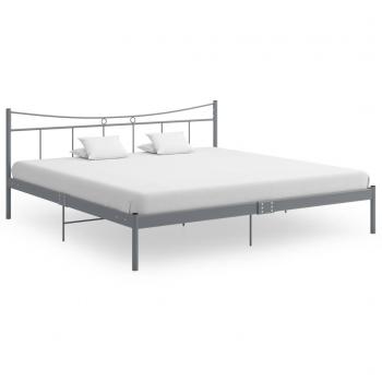 VidaXL Grau Metall Bettgestell 200x200 cm