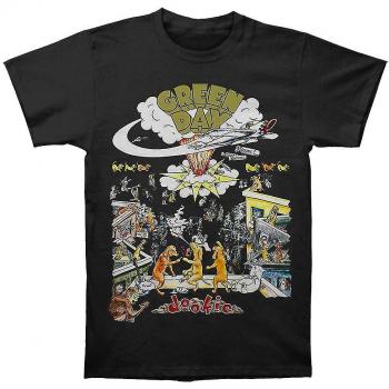 Top XL Verde con estampado Green Day 1994 Tour