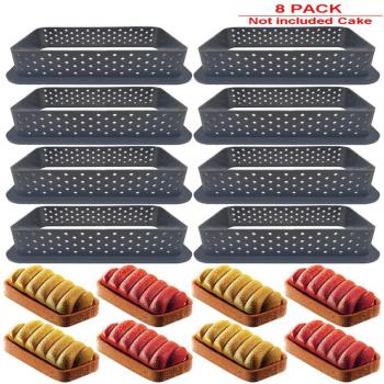 Set de Molde para Postre Rectangular Negro