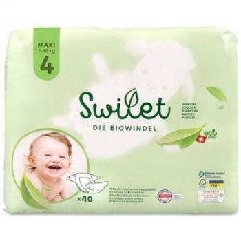 SWILET Bio-Windeln 40 Stück Gr. 4 Maxi