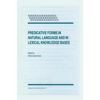 Vitalsource Technologies, Inc. Predicative Forms In Natural Language And In Lexical Knowledge Bases