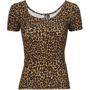 Pieces Women's T-Shirt PCKITTE SS Brown