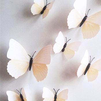 Alas de Mariposa 12 Piezas – Decoración 3D para Nevera y Pared