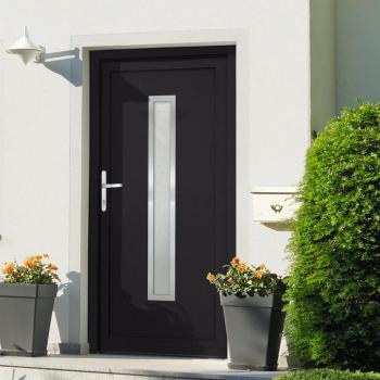 108x200 cm Anthracite Front Door with PVC